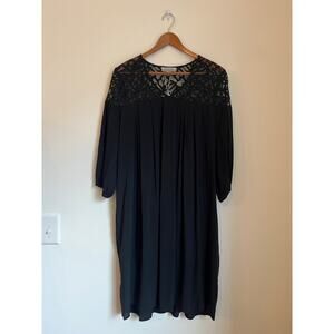 World Market Boho lace Pleated Smoke Dress Women’s Size‎ S/M NWT
